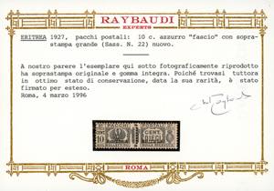 PACCHI POSTALI 1937 - 10 cent. ... 
