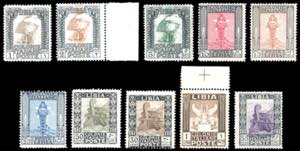 1924/29 - Pittorica, senza filigrana , serie ... 