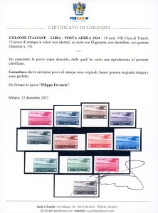 POSTA AEREA 1934 - 50 cent. VIII ... 