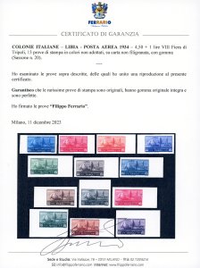 POSTA AEREA 1934 - 4,50 + 1 lire ... 