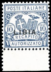 RECAPITO AUTORIZZATO 1929 - 10 cent. dent 11 ... 