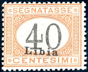 SEGNATASSE 1930 - 40 cent. arancio, cifre ... 