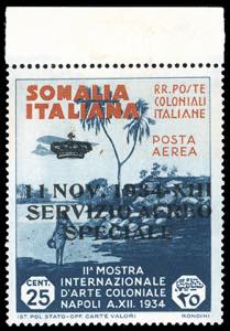 SERVIZIO AEREO 1934 - 25 cent. soprastampato ... 