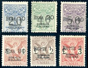 SEGNATASSE VAGLIA 1924 - Soprastampati in ... 