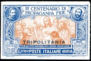 1923 - 1 lira Propaganda Fide, prova ... 