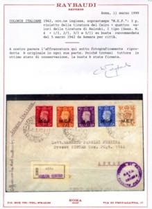 OCCUPAZIONE BRITANNICA M.E.F. 1942 ... 