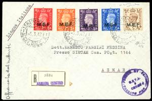 OCCUPAZIONE BRITANNICA M.E.F. 1942 -  1 p. ... 