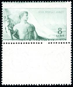 1948 - 8 lire Lavoro, stampa totalmente ... 