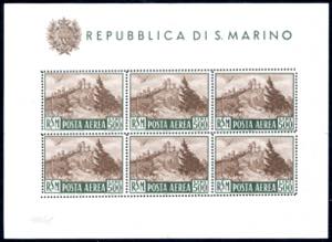 1951 - 500 lire Veduta, foglietto (12), ... 