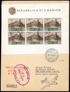 1951 - 500 lire Veduta, foglietto (12), ... 