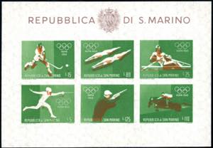 1960 - Olimpiadi di Roma, foglietto, stampa ... 