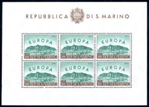 1961 - 500 lire Europa, foglietto (23), ... 