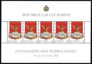 2003 - 3,72 € Fenice, foglietto (73), ... 