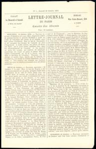 FRANCIA POSTA AEREA BALLON MONTE 1870/71 - ... 
