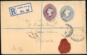 GRAN BRETAGNA UFFICI LEVANTE 1897 - 1 p. su ... 