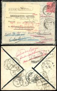 INDIA/GRAN BRETAGNA 1906 - Redirected.