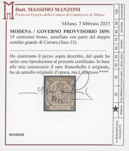 ANTICHI STATI ITALIANI 1852/1859 - ... 