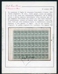 REGNO DITALIA 1921 - Collezione ... 