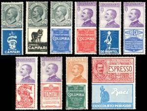 REGNO DITALIA PUBBLICITARI 1924/25 - Dieci ... 