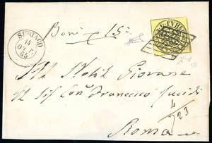 1865 - 4 baj giallo (5A), perfetto e ben ... 