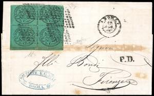 1868 - 5 cent. azzurro verdastro (16), ... 