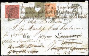 1867 - 20 cent. rosso bruno (17), perfetto, ... 