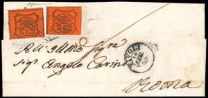 1868 - 10 cent. vermiglio arancio, non ... 