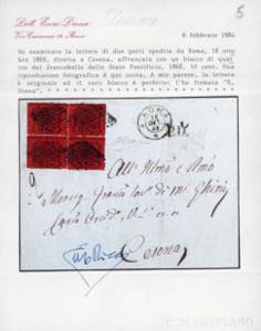 1869 - 10 cent. arancio vermiglio ... 