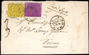 1870 - 40 cent. giallo intenso, 20 cent. ... 