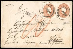 1863 - 10 soldi bruno mattone (34), due ... 