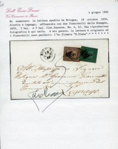 1859 - 5 baj violetto, 3 baj verde ... 