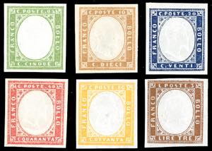 1855/63 - IV emissione, serie completa dal 5 ... 