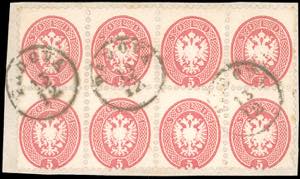 1864 - 5 soldi rosa, dent. 9 1/2 (43), ... 
