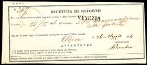 1866 - 10 soldi azzurro, dent. 11 ... 