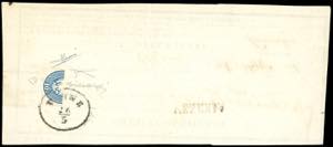 1866 - 10 soldi azzurro, dent. 11 (44), ... 