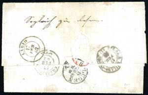 1862 - 20 cent. celeste grigiastro ... 