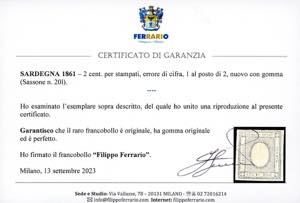 1861 - 2 cent. per stampati, ... 