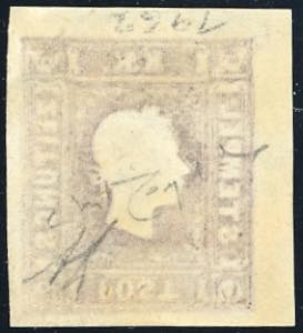 1859 - 1,05 soldi lilla scuro ... 