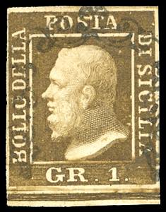 1859 - 1 grano bruno ruggine intenso, I ... 