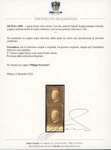 1859 - 1 grano bruno oliva chiaro, ... 