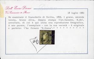 1859 - 1 grano bruno oliva, II ... 