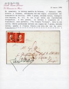 1860 - 5 grana vermiglio, II ... 