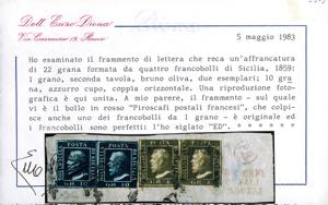 1859 - 1 grano bruno oliva, II ... 