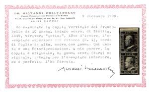 1859 - 10 grana indaco scuro, ... 