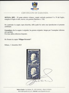 1859 - 20 grana ardesia violaceo, ... 