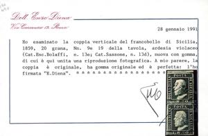 1859 - 20 grana ardesia violaceo, ... 