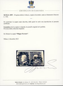 1859 - 20 grana ardesia violaceo ... 