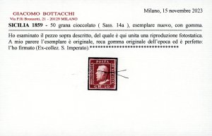 1859 - 50 grana cioccolato (14a), ... 