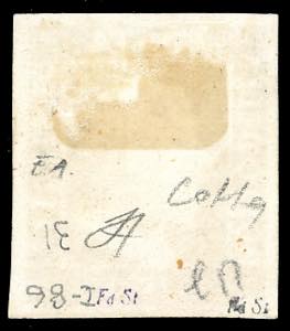 1858 - 1/2 grano lilla grigio, ... 