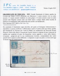 1855 - 2 crazie azzurro verdastro ... 